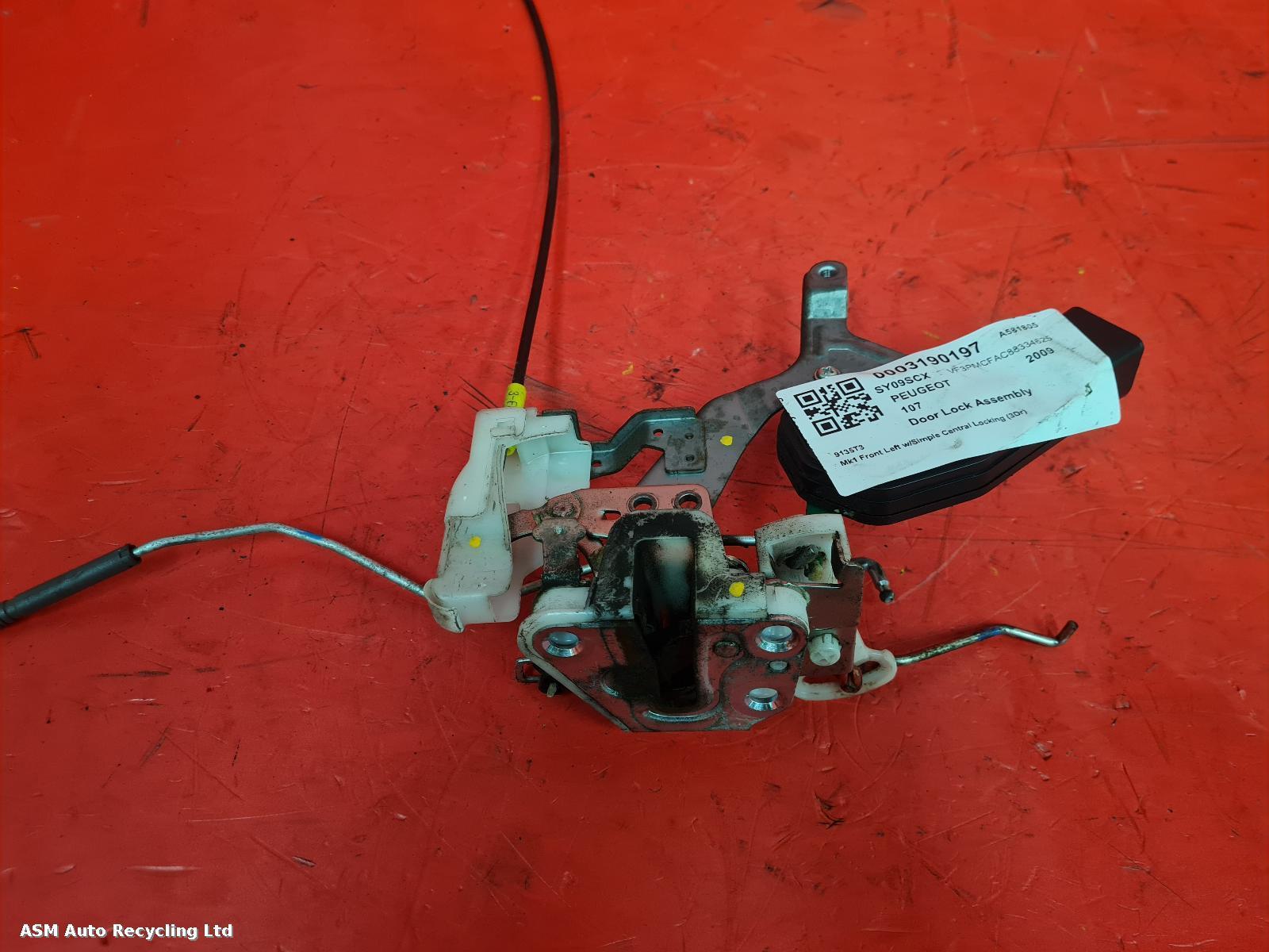 View Auto part Door Lock Assembly Peugeot 107 2009