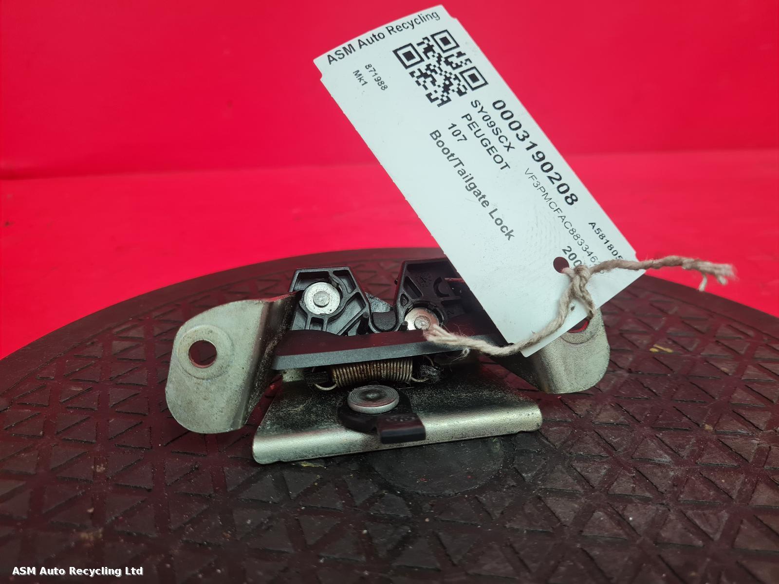 View Auto part Bootlid/Tailgate Lock Peugeot 107 2009
