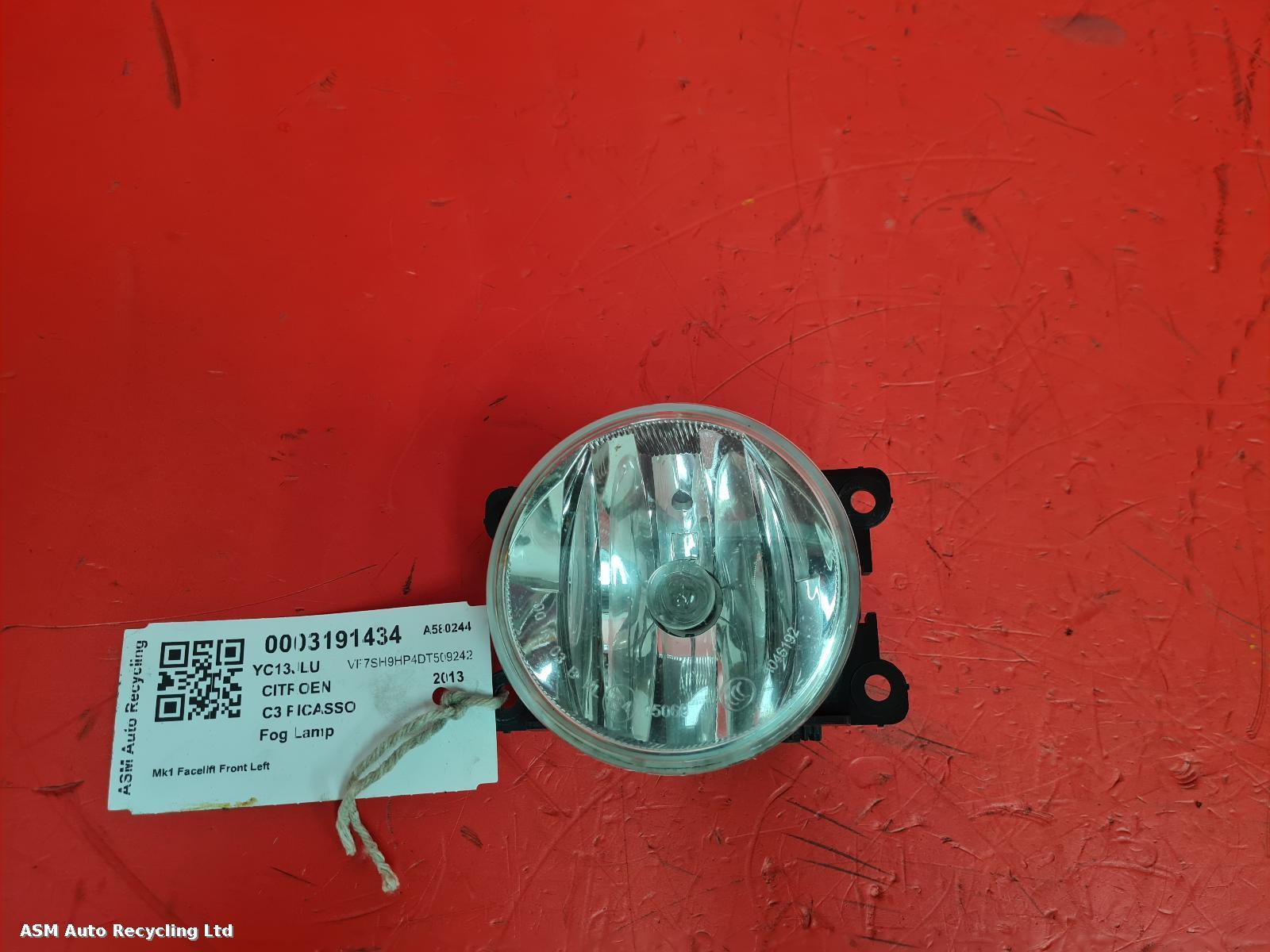 View Auto part Fog Lamp Citroen C3 Picasso 2013