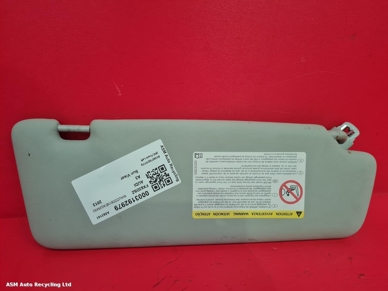 View Auto part Sun visor Audi A3 2013