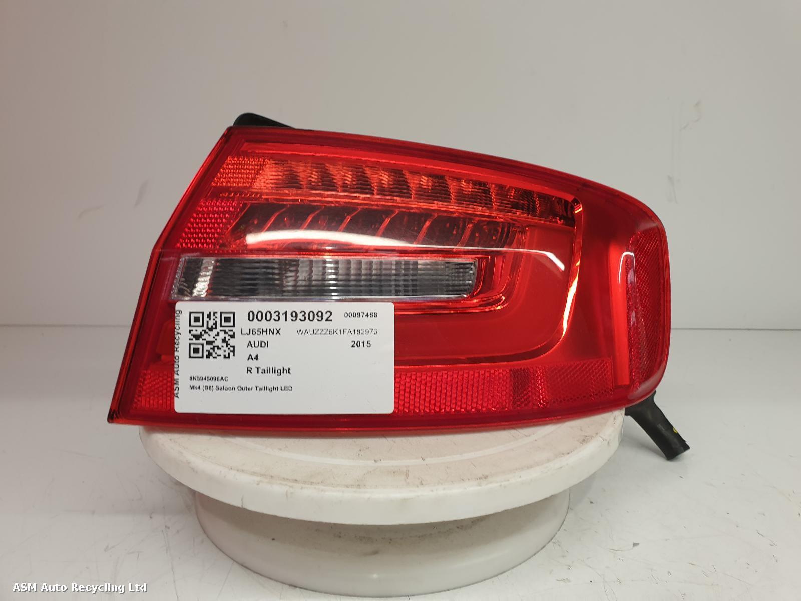 View Auto part R Taillight Audi A4 2015