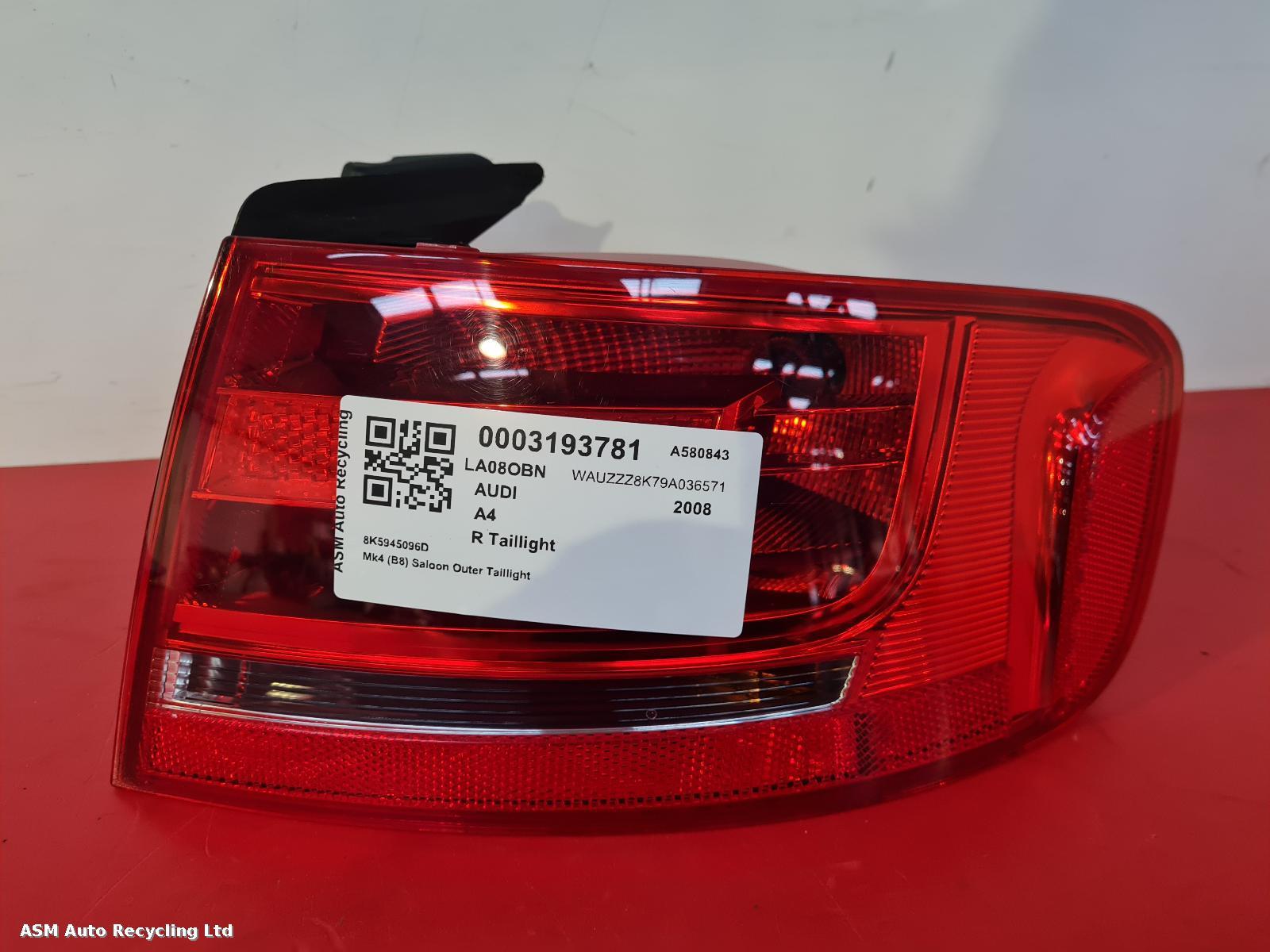 View Auto part R Taillight Audi A4 2008