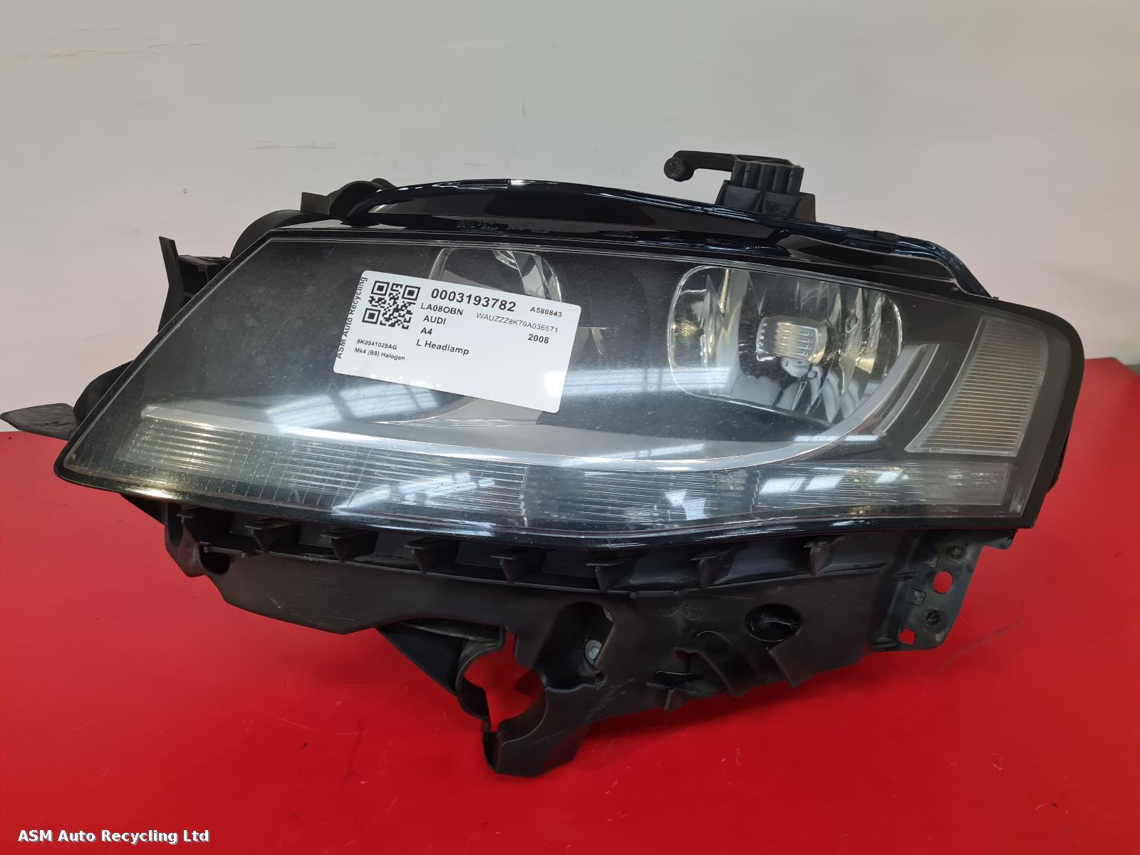 View Auto part L Headlamp Audi A4 2008
