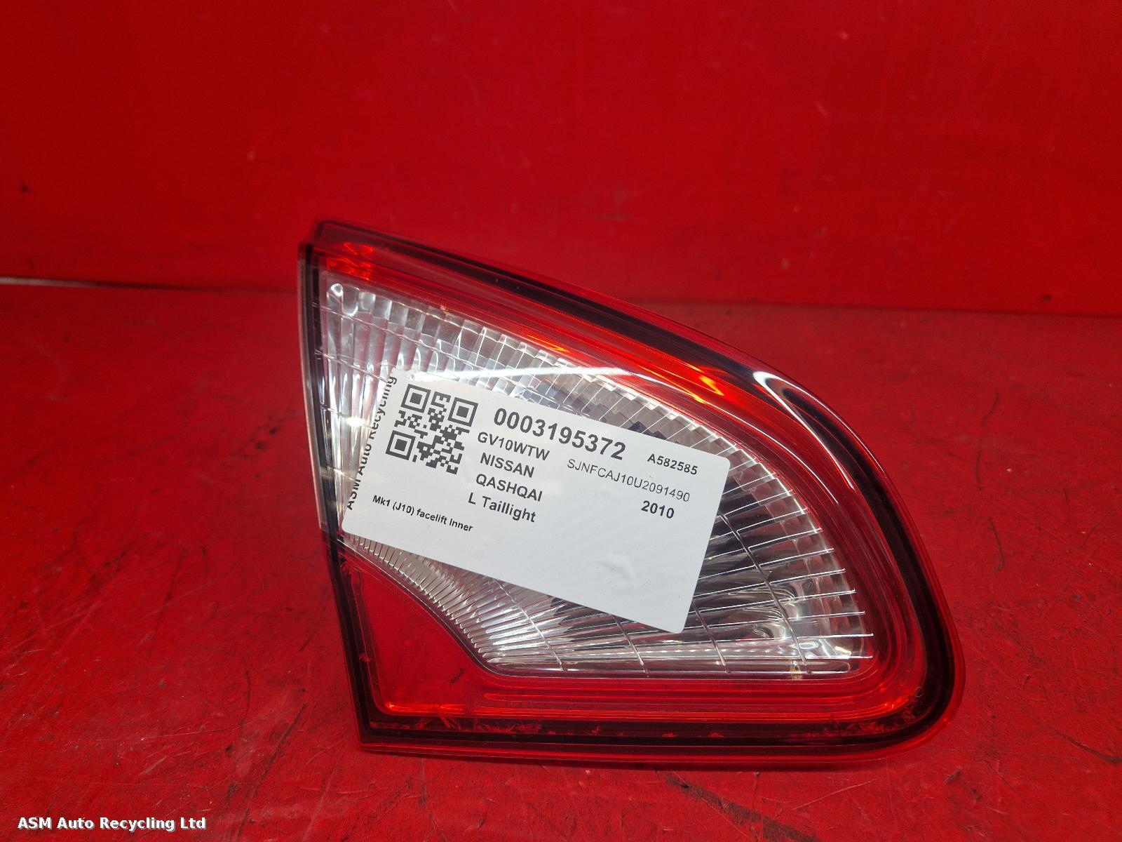 View Auto part L Taillight Nissan Qashqai 2010