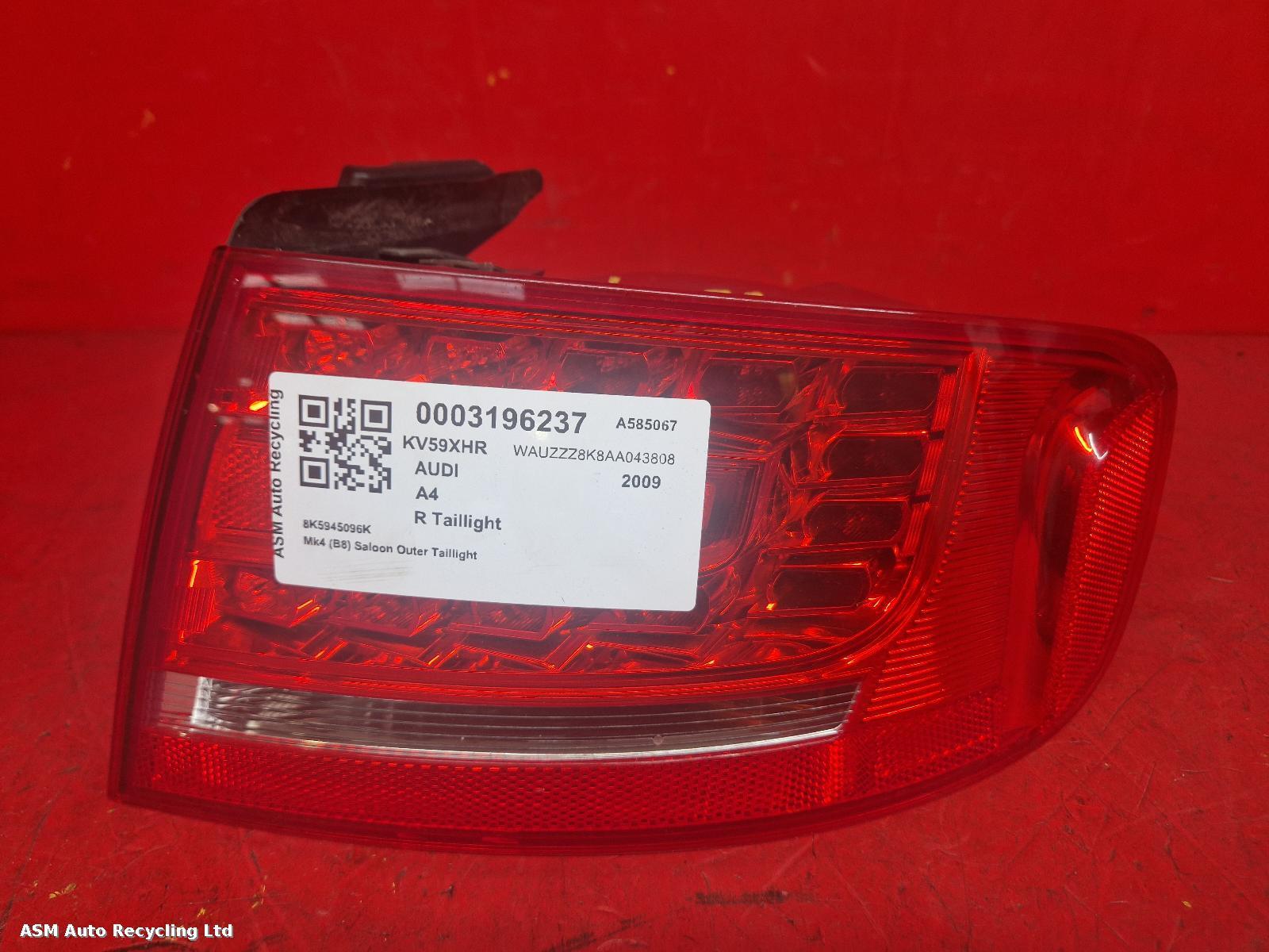 View Auto part R Taillight Audi A4 2009