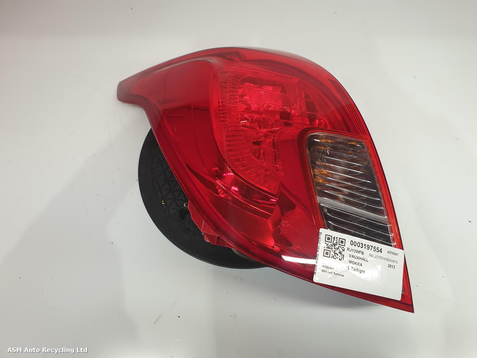 View Auto part L Taillight Vauxhall Mokka 2013