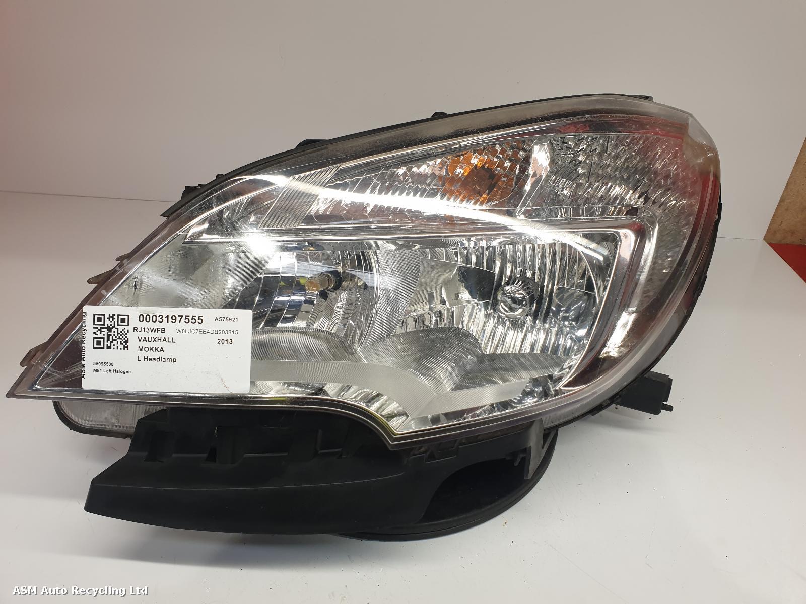View Auto part L Headlamp Vauxhall Mokka 2013