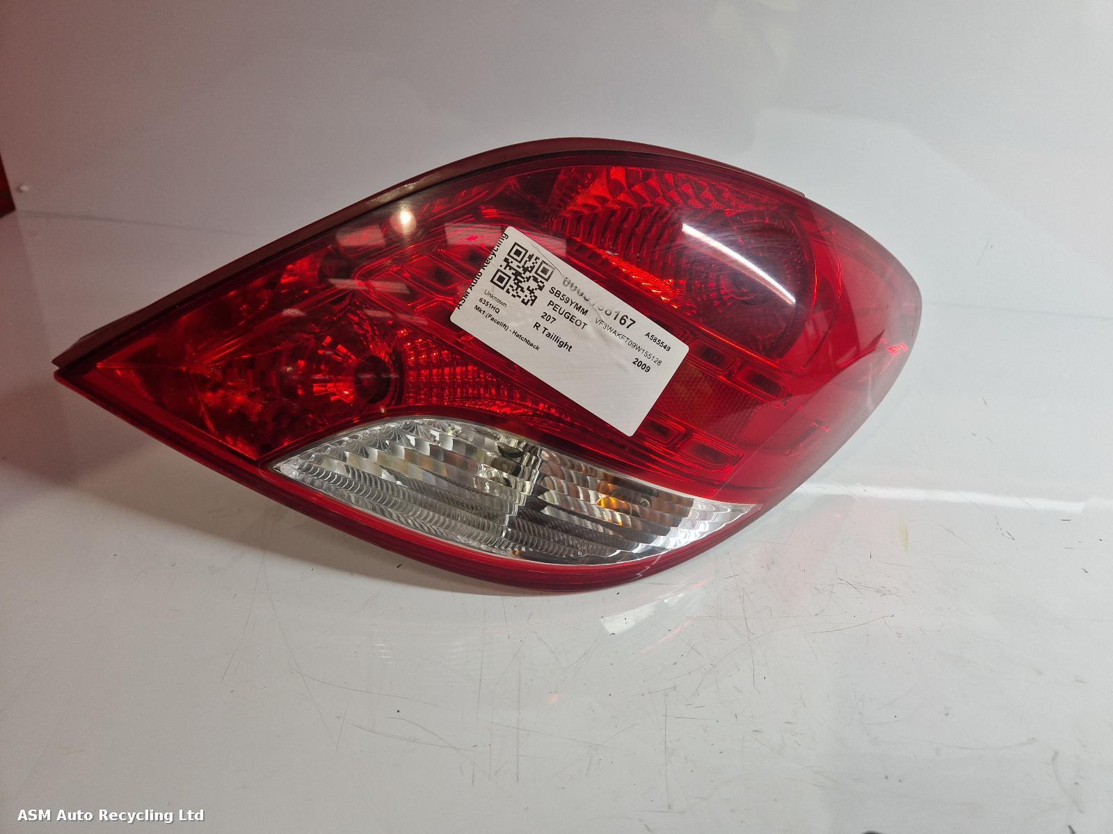 View Auto part R Taillight Peugeot 207 2009