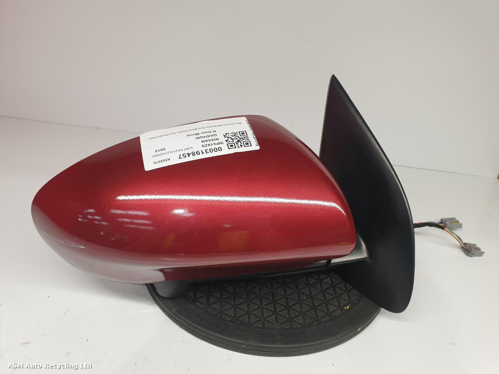 View Auto part R Door Mirror Nissan Qashqai 2012