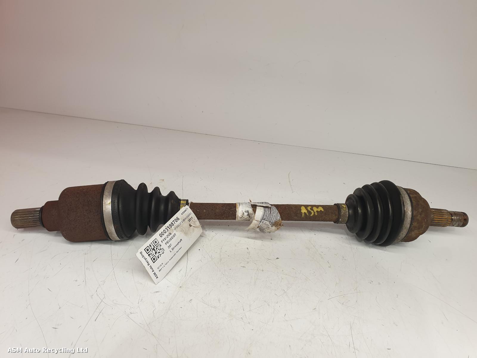 View Auto part Left Driveshaft Peugeot 207 2011