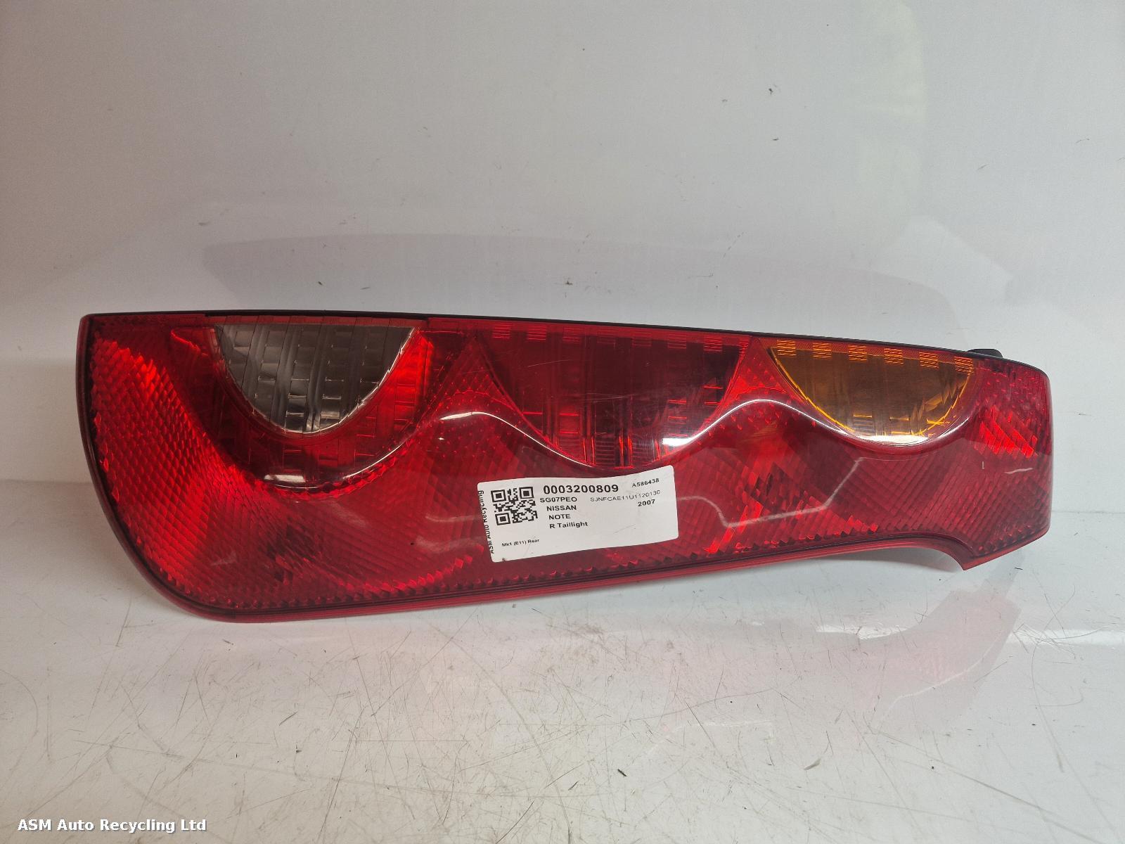 View Auto part R Taillight Nissan Note 2007