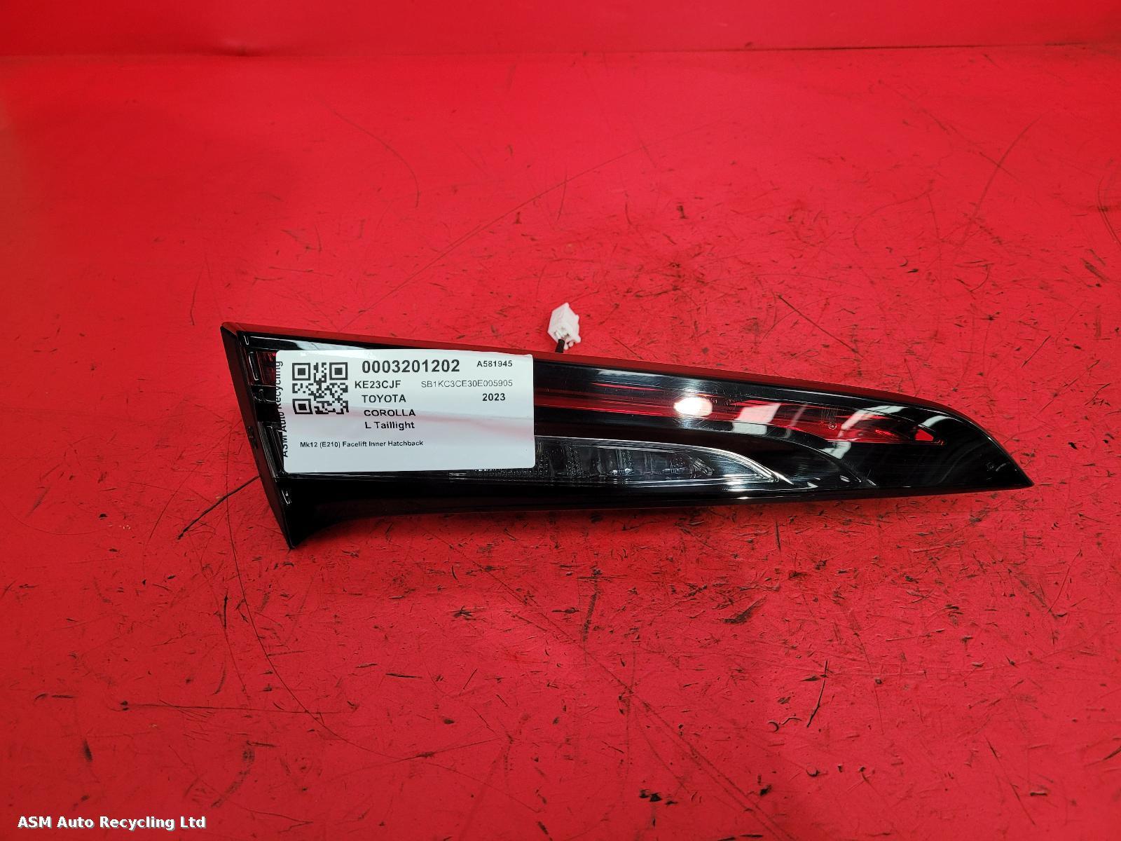 View Auto part L Taillight Toyota Corolla 2023