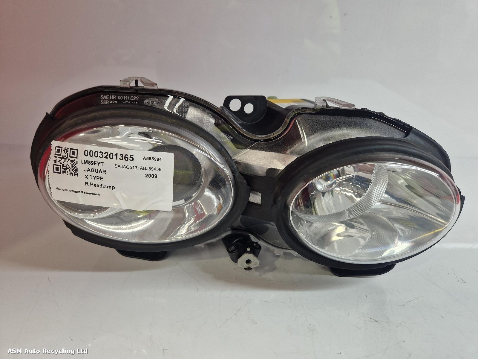View Auto part R Headlamp Jaguar X Type 2009