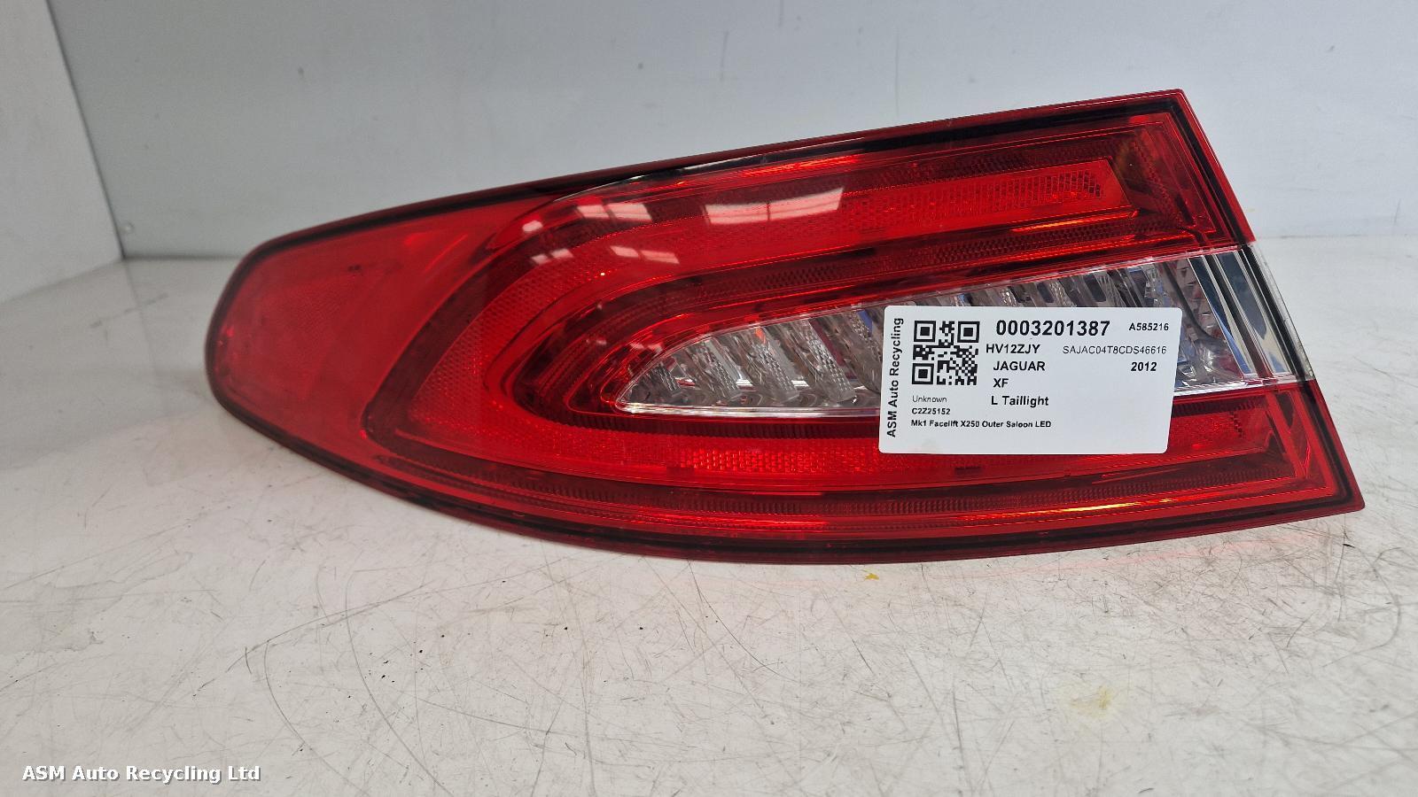 View Auto part L Taillight Jaguar Xf 2012