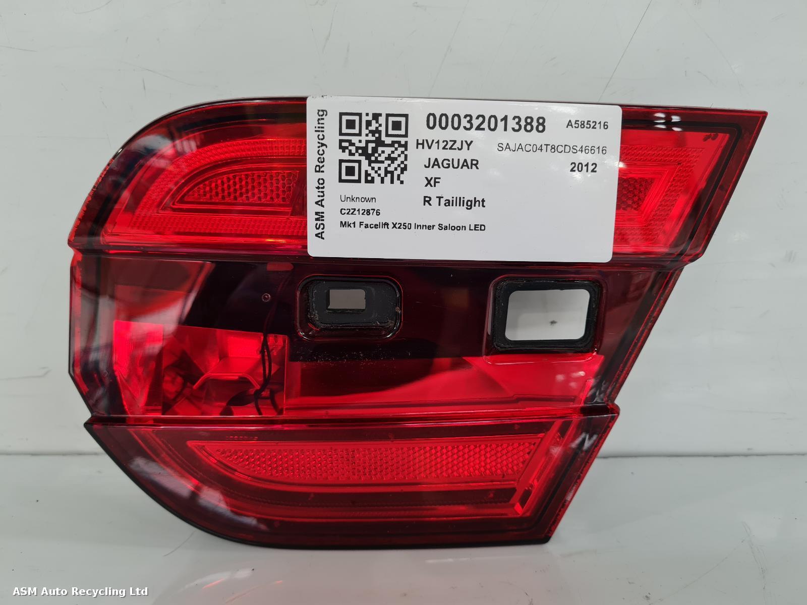 View Auto part R Taillight Jaguar Xf 2012
