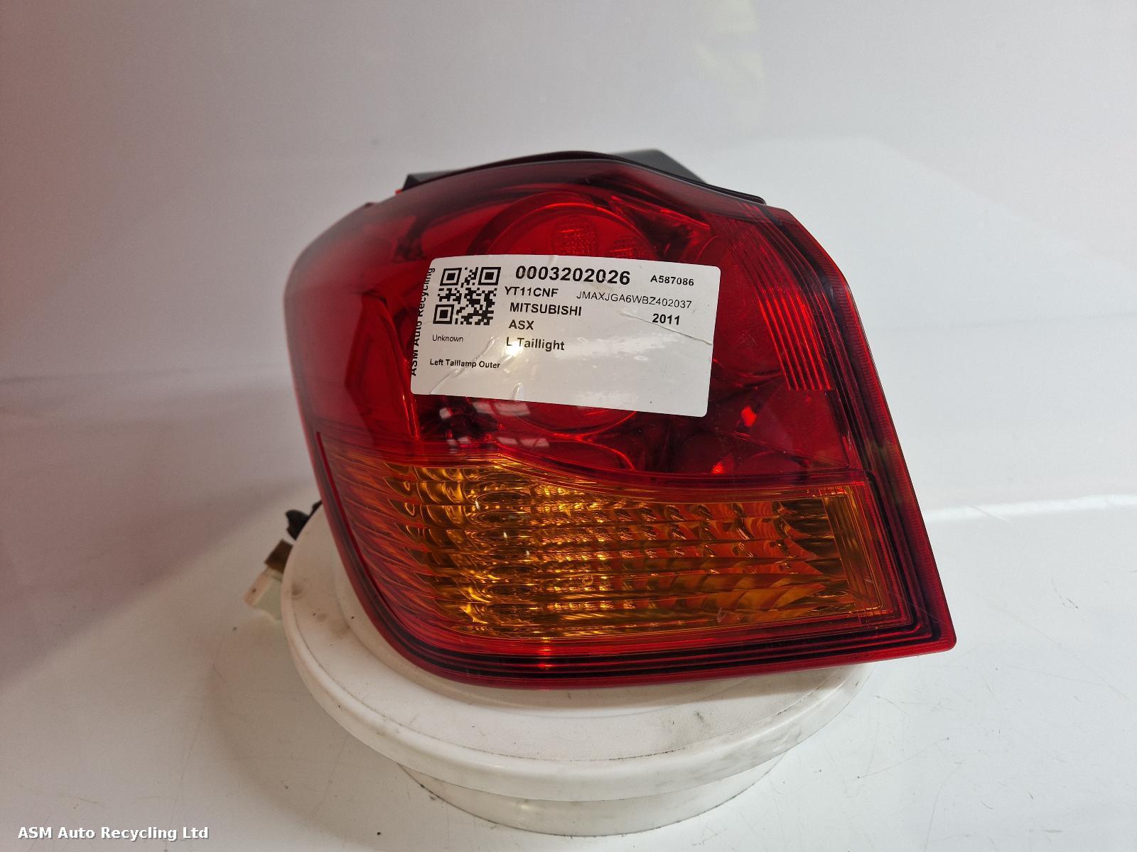 View Auto part L Taillight Mitsubishi Asx 2011