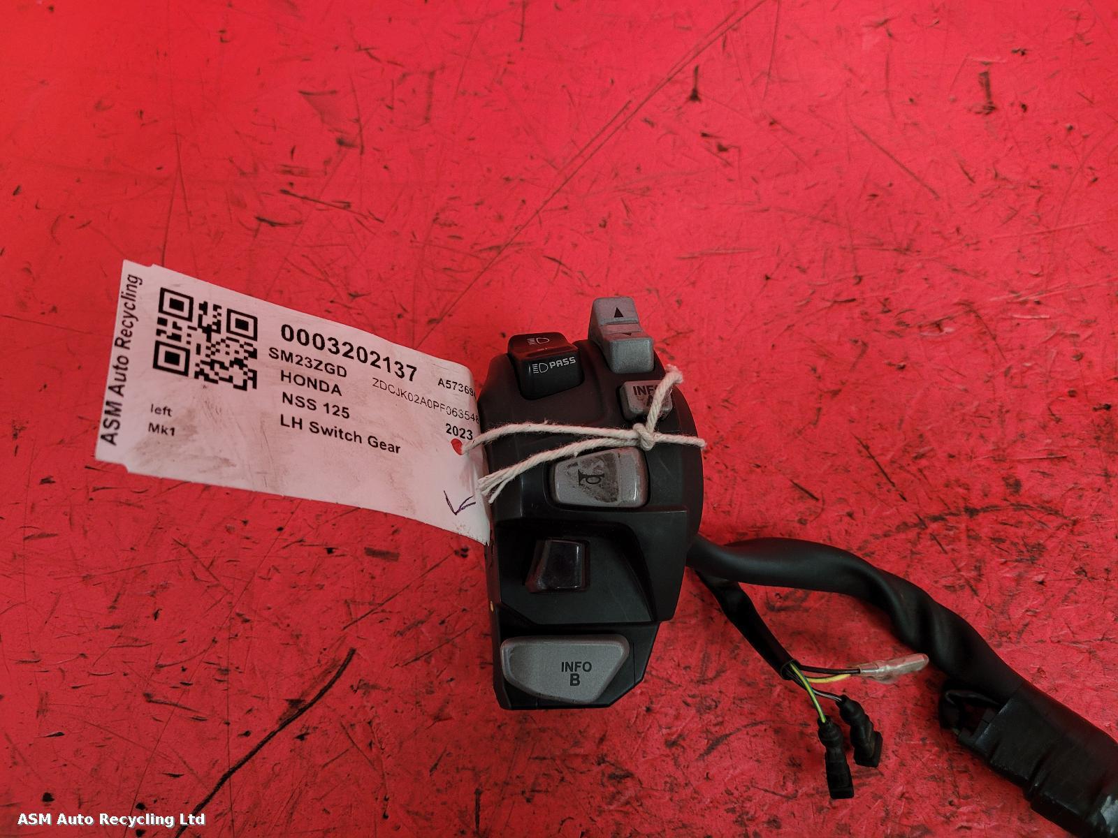 View Auto part LH Switch Gear Honda Nss 125 2023