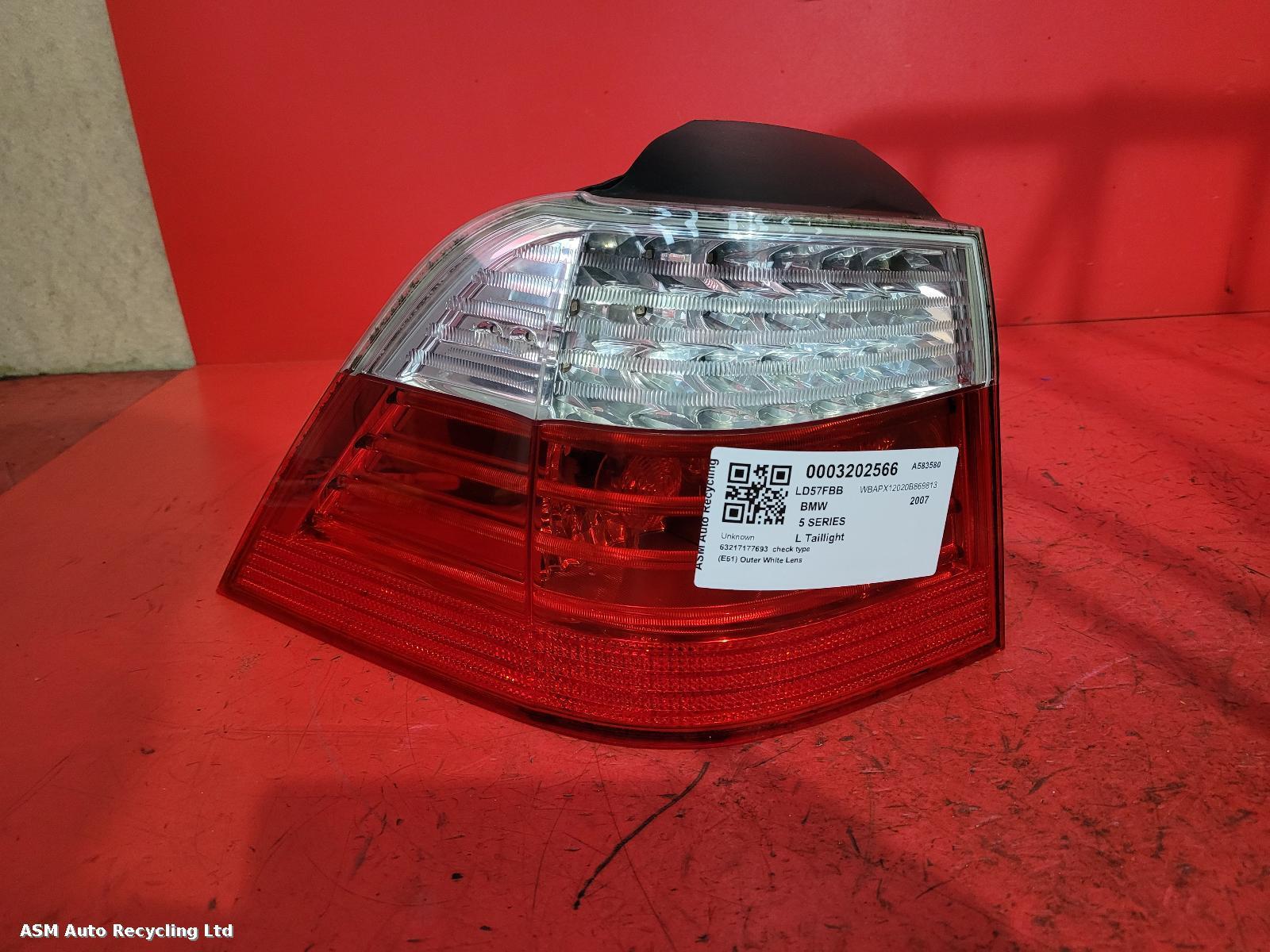 View Auto part L Taillight Bmw 5 Series 2007
