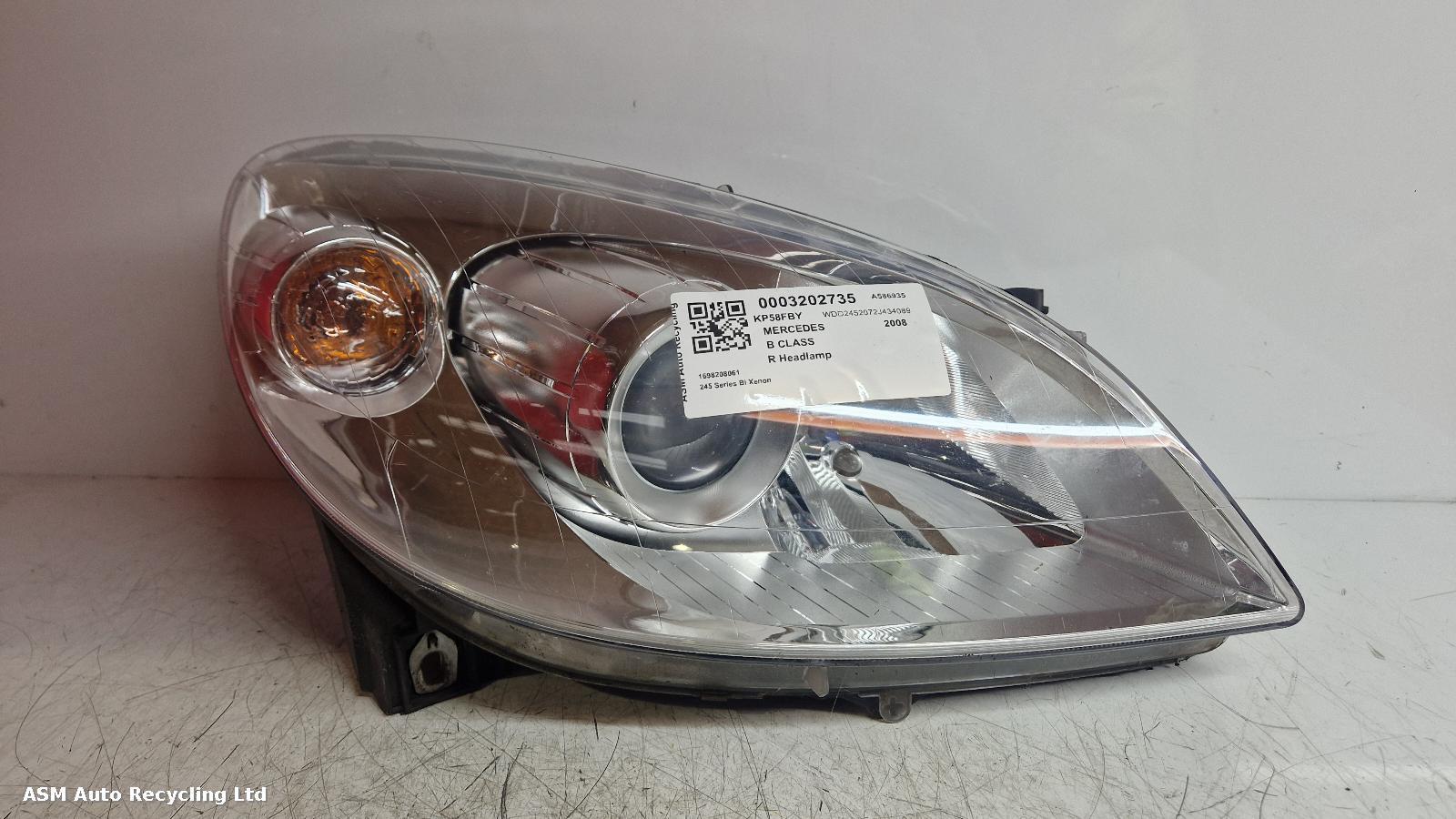 View Auto part R Headlamp Mercedes B Class 2008
