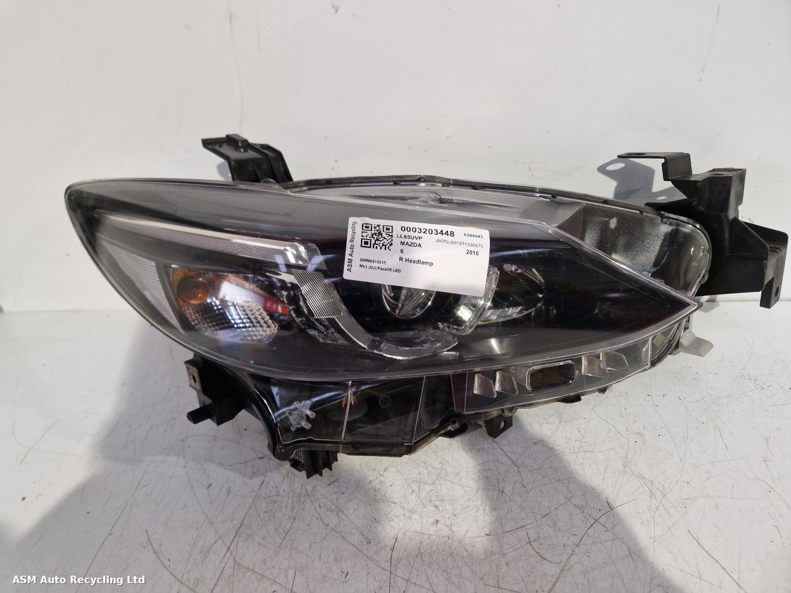 View Auto part R Headlamp Mazda 6  2016