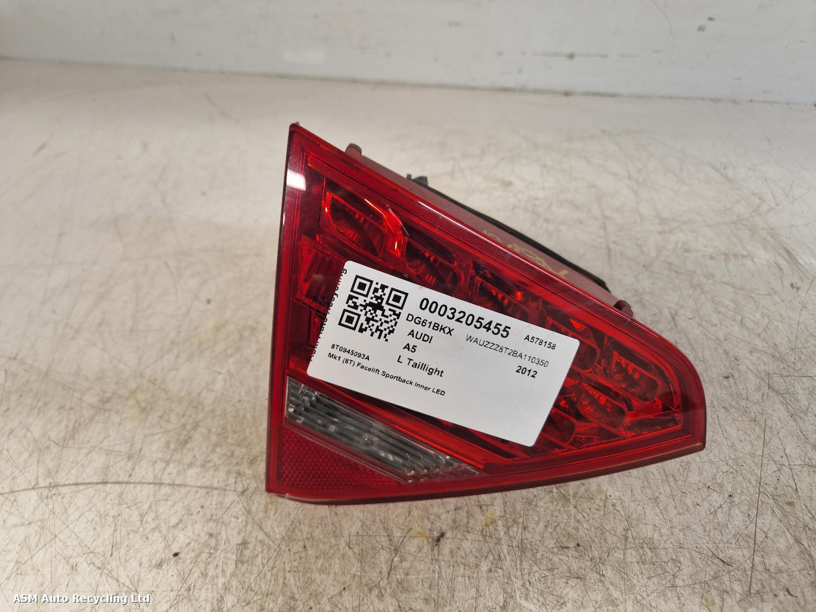 View Auto part L Taillight Audi A5 2012
