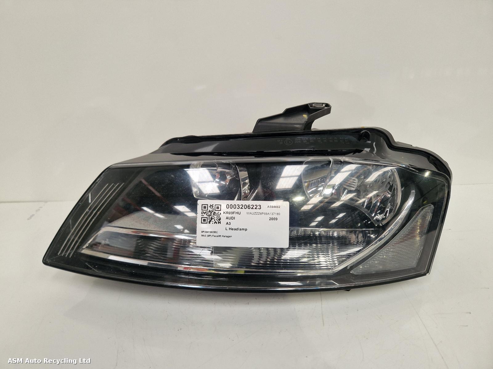 View Auto part L Headlamp Audi A3 2009