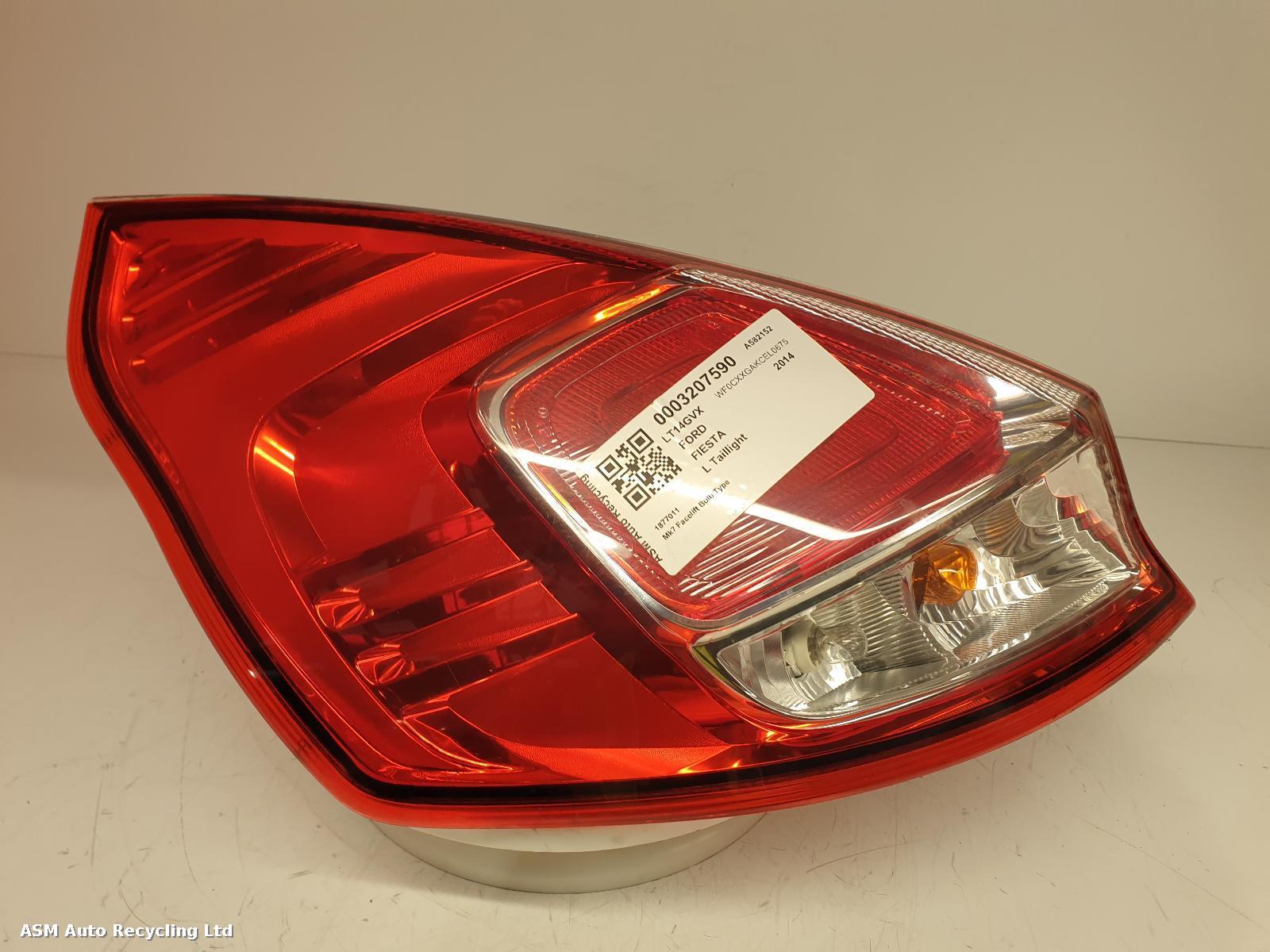 View Auto part L Taillight Ford Fiesta 2014