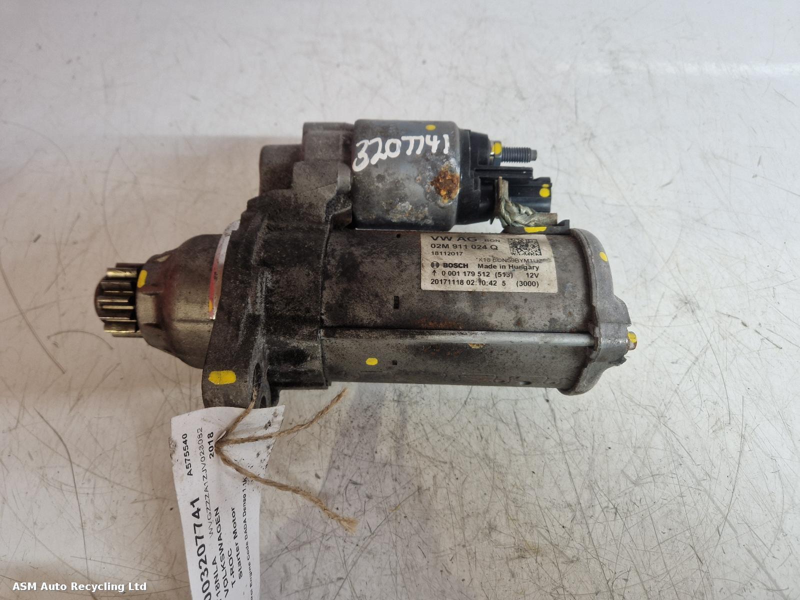 View Auto part Starter Motor Volkswagen T-roc 2018