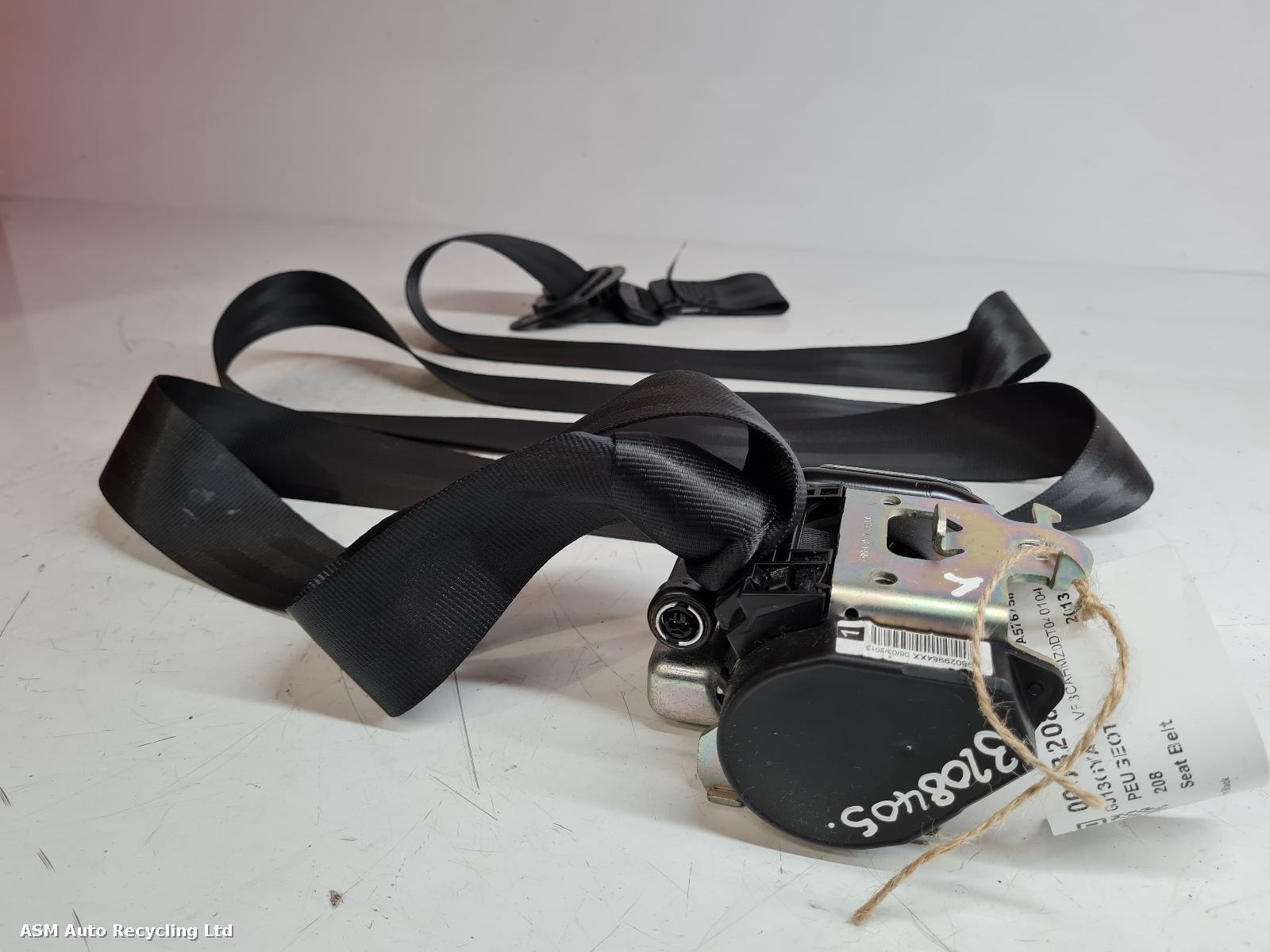 View Auto part Seat Belt Peugeot 208 2013