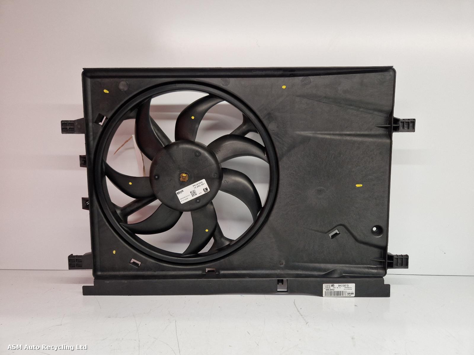 View Auto part Engine Cooling Motor Vauxhall Corsa 2013