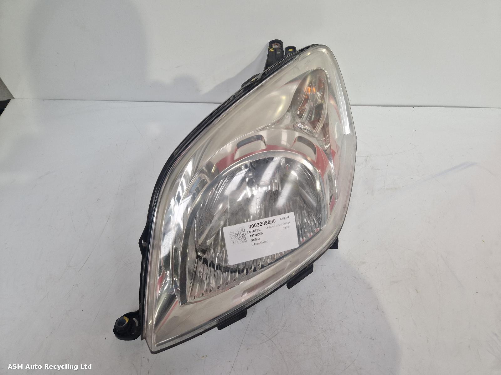 View Auto part L Headlamp Citroen Nemo 2010