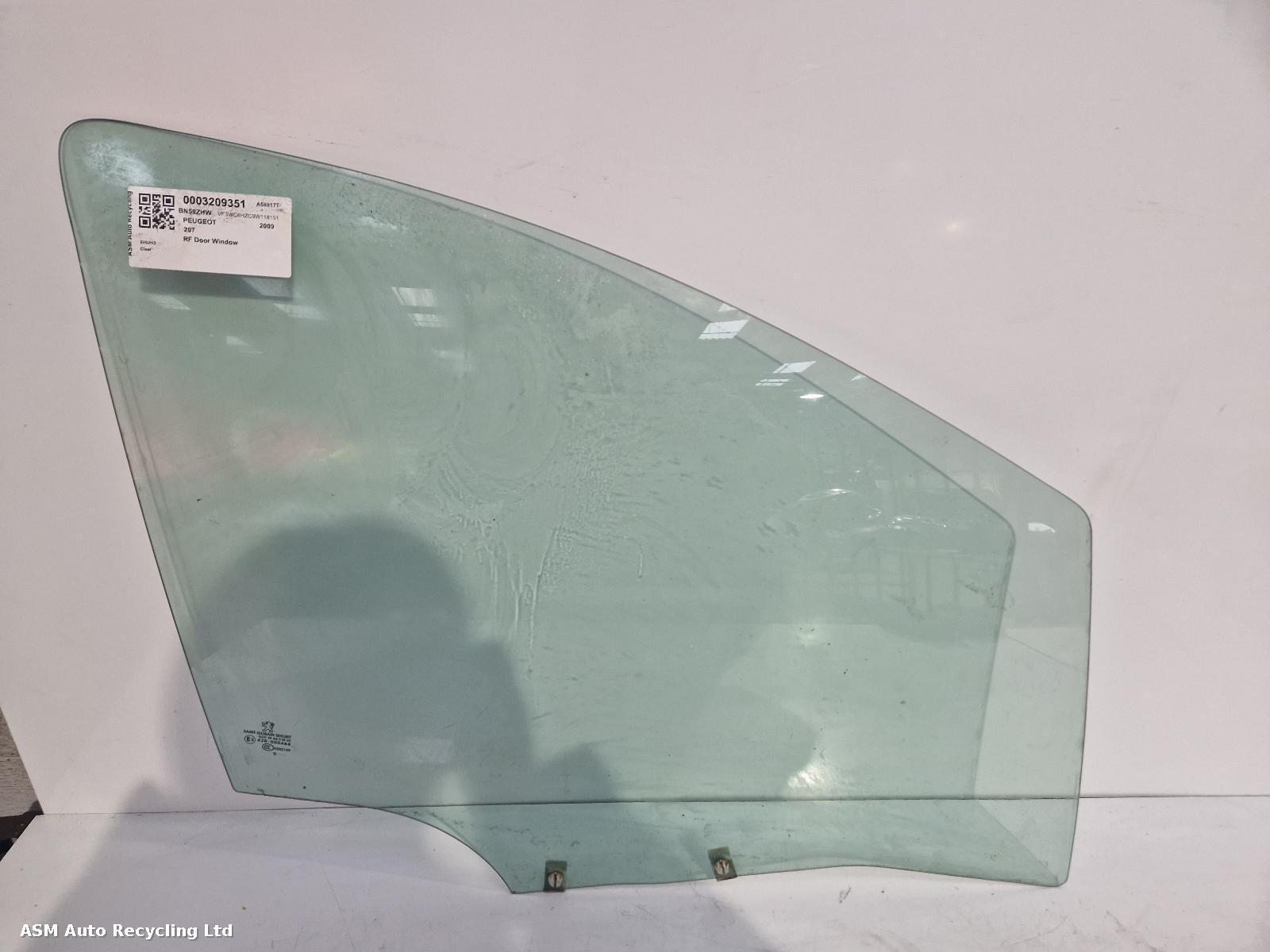 View Auto part RF Door Window Peugeot 207 2009