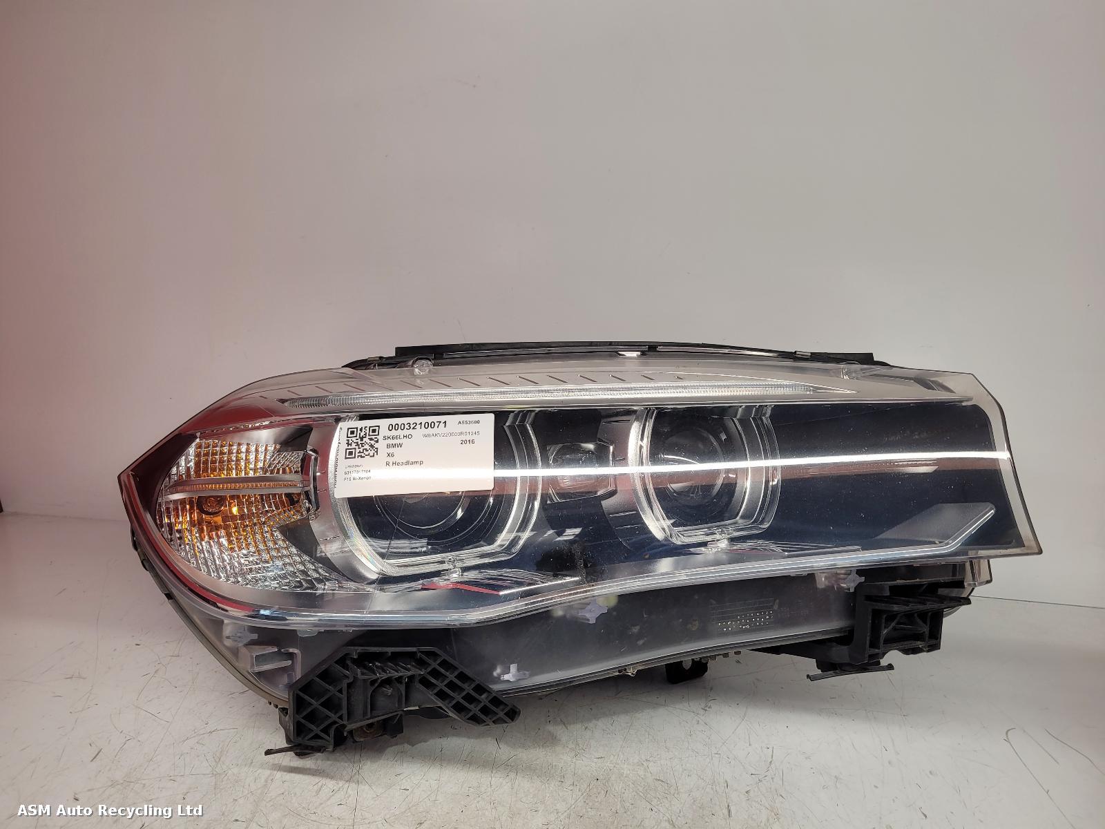 View Auto part R Headlamp Bmw X6 2016