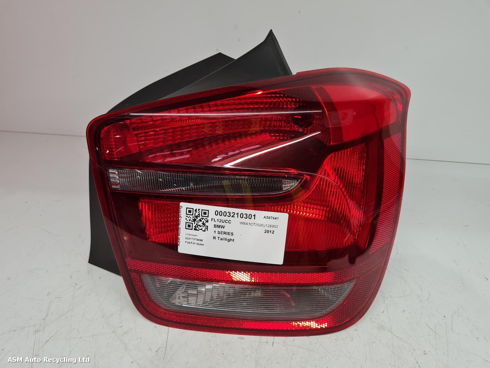 View Auto part R Taillight Bmw 1 Series 2012