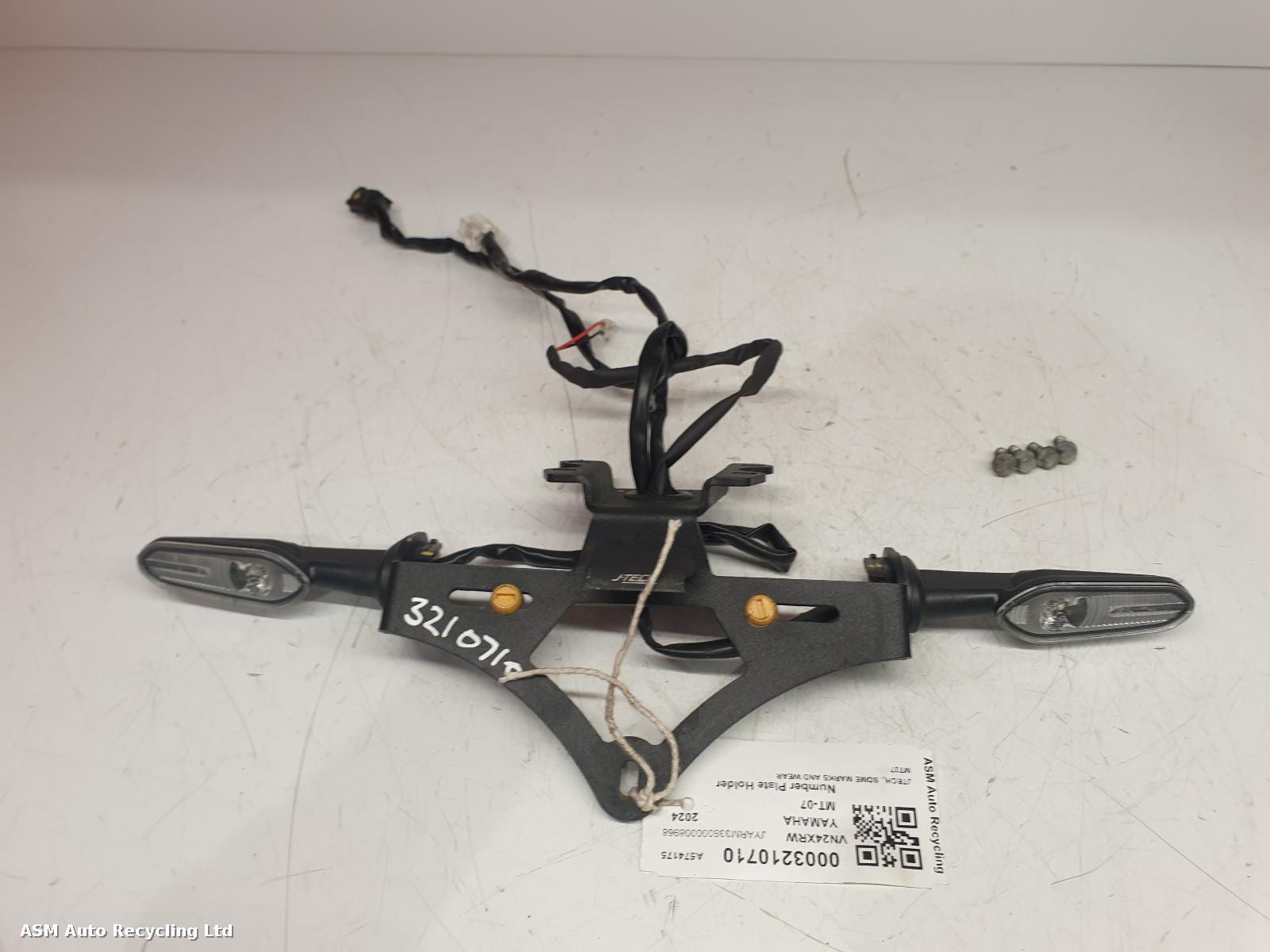 View Auto part Number Plate Holder Yamaha Mt-07  2024