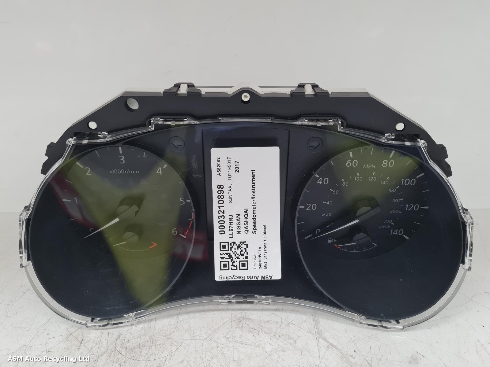 View Auto part Speedometer Nissan Qashqai 2017