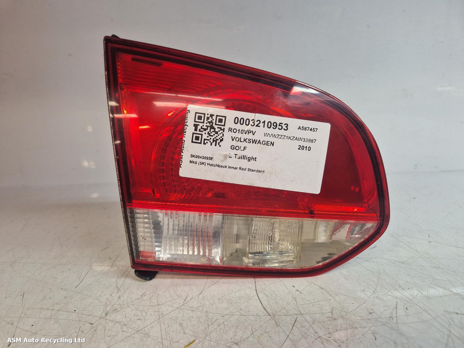 View Auto part L Taillight Volkswagen Golf 2010