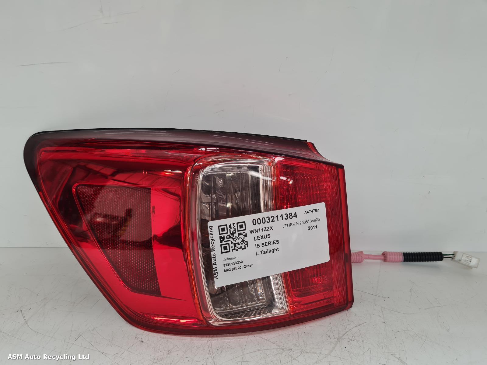 View Auto part L Taillight Lexus Is Series 2011