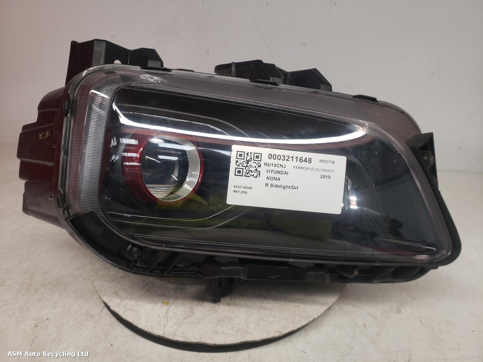 View Auto part R Sidelight/Daytime Running Light (DRL) Hyundai Kona 2019