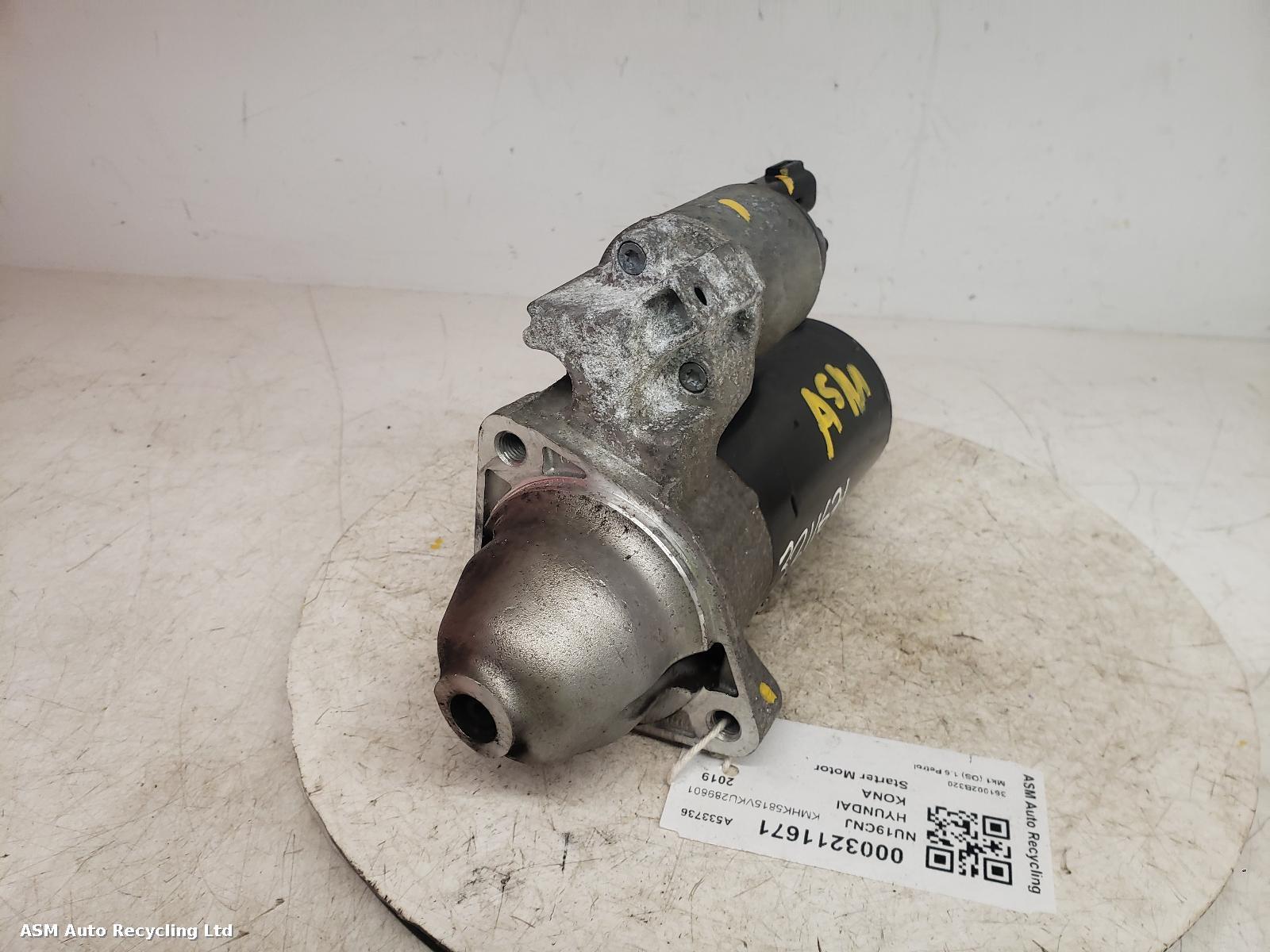 View Auto part Starter Motor Hyundai Kona 2019