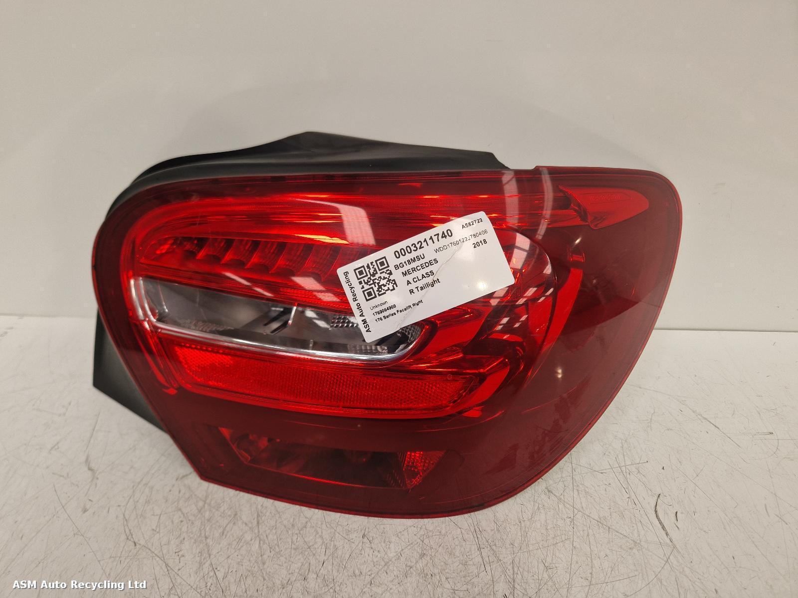 View Auto part R Taillight Mercedes A Class 2018