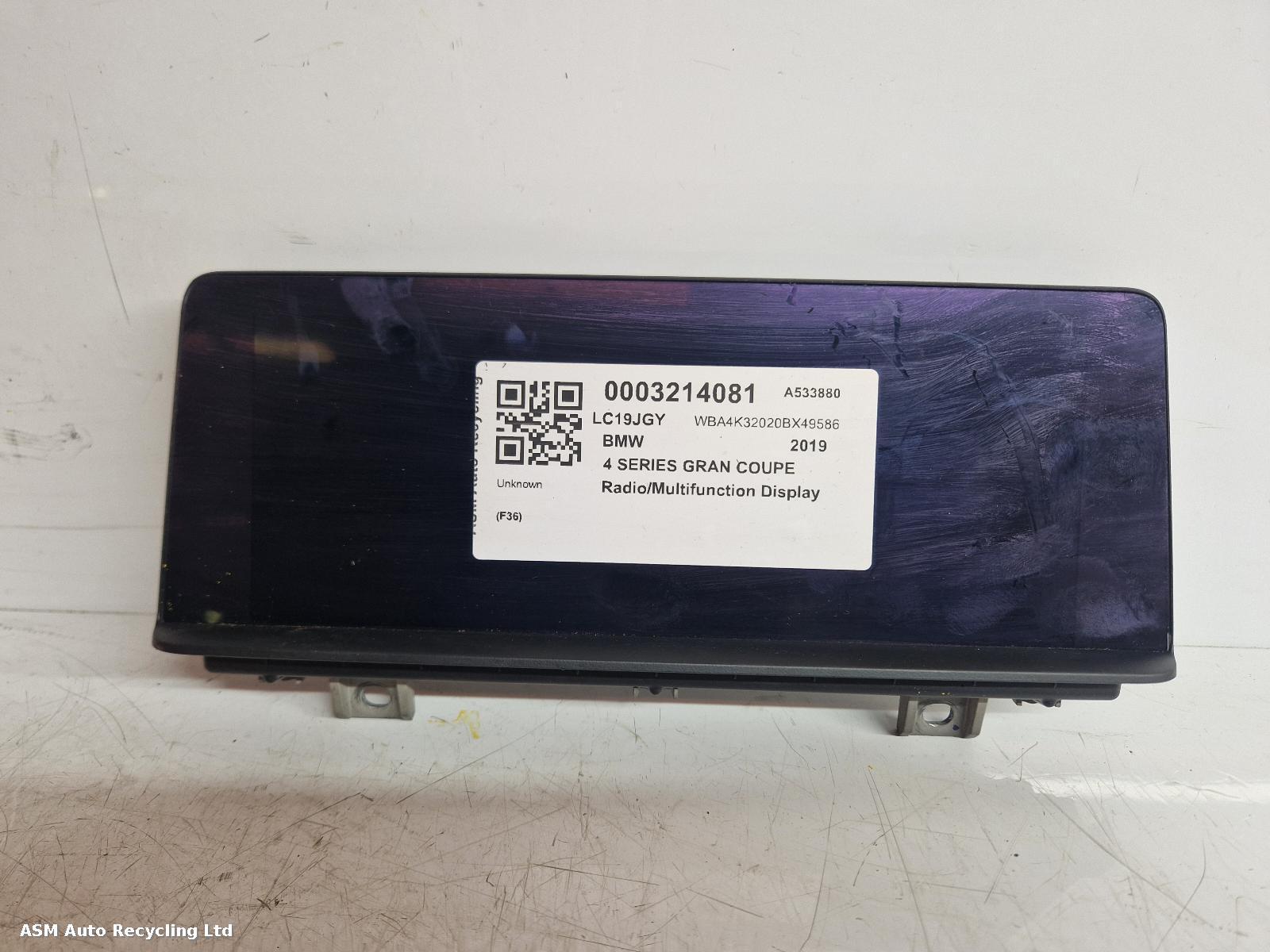 View Auto part Radio Display Bmw 4 Series Gran Coupe 2019