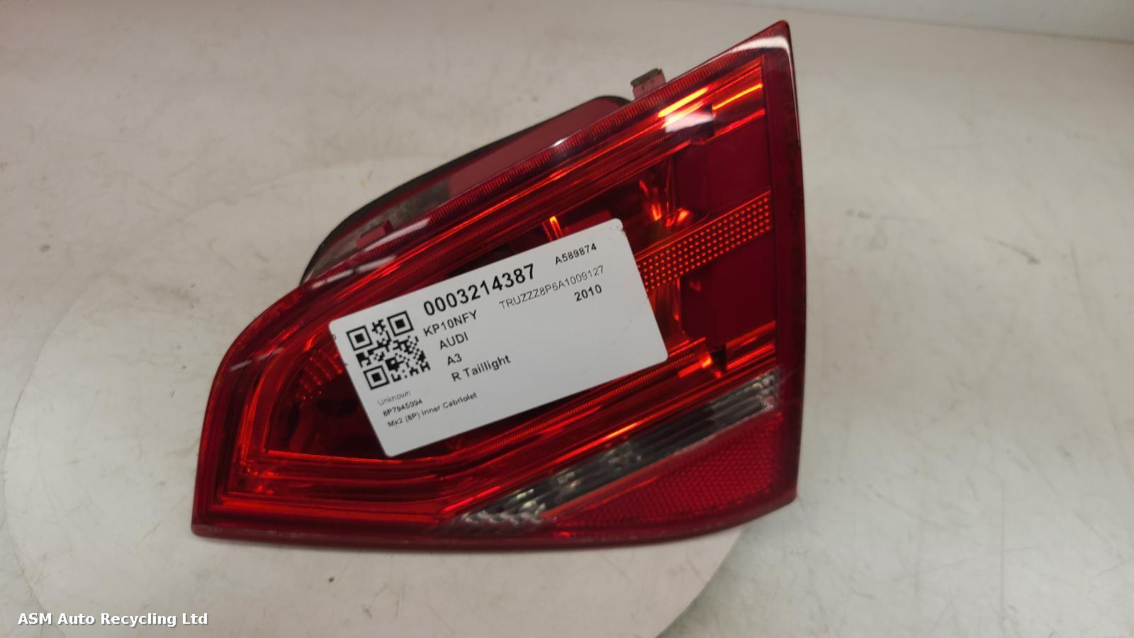 View Auto part R Taillight Audi A3 2010