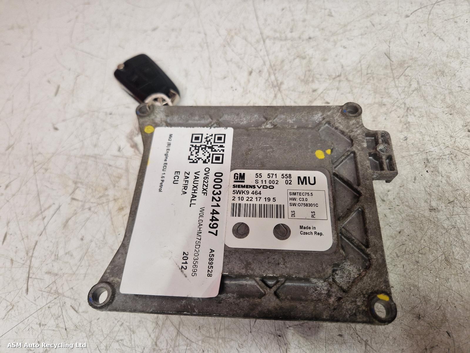 View Auto part ECU Vauxhall Zafira 2012