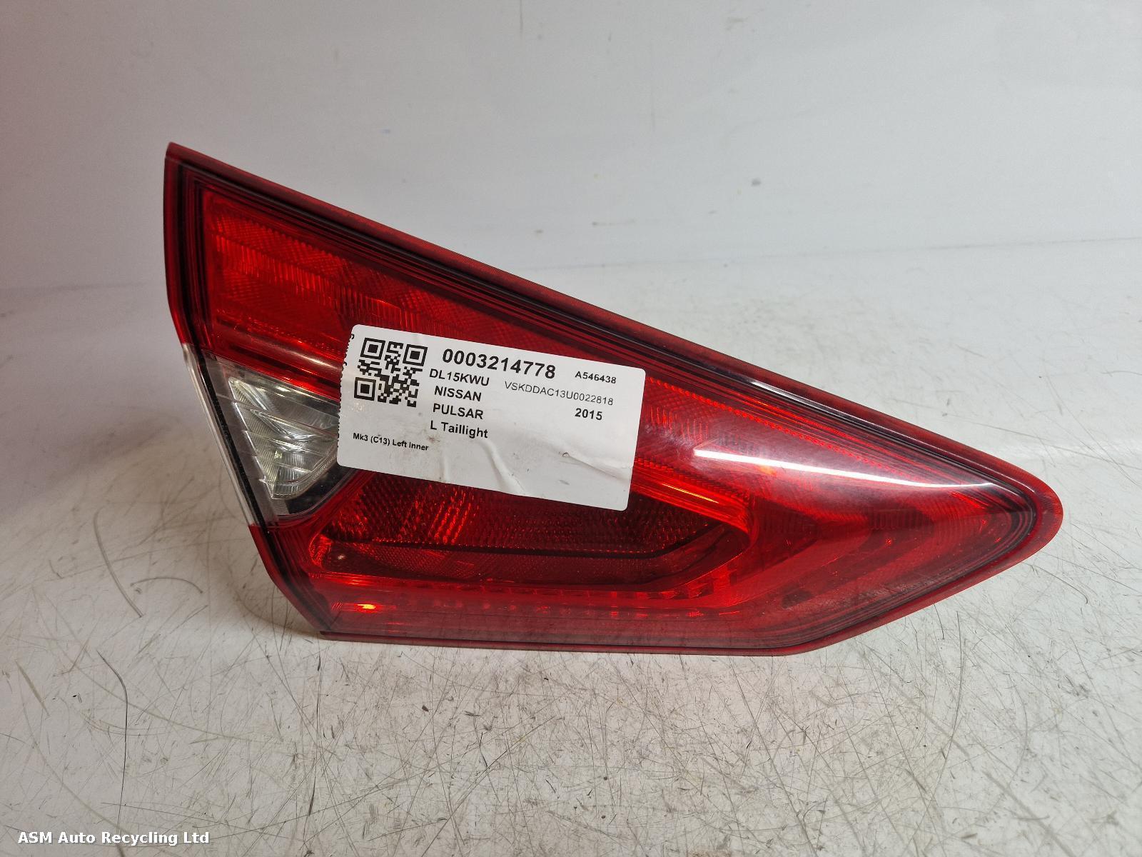 View Auto part L Taillight Nissan Pulsar 2015