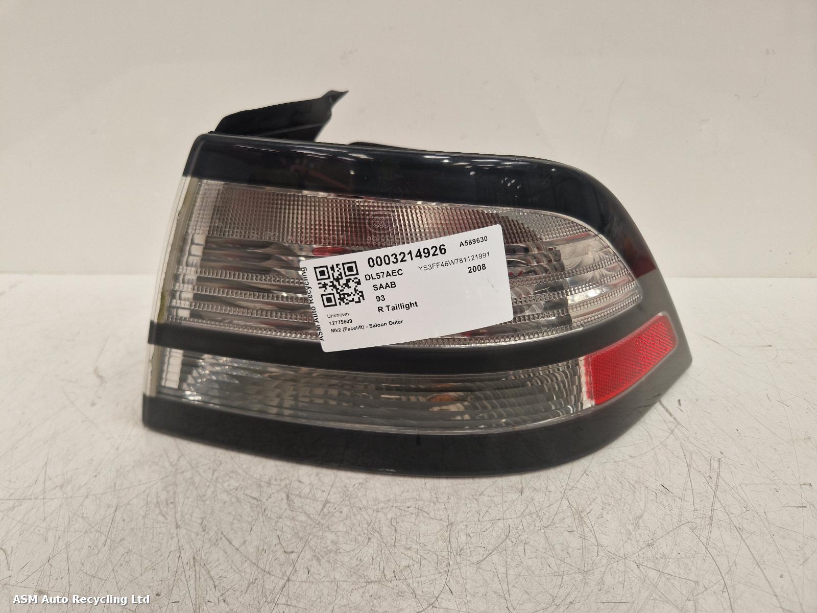 View Auto part R Taillight Saab 93 2008