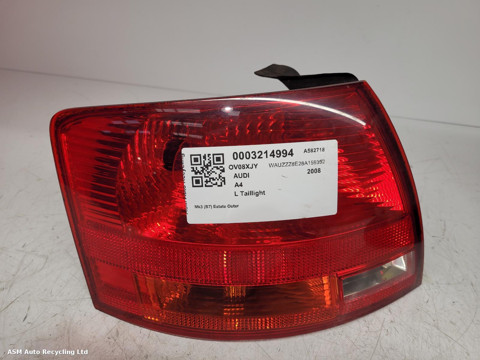 View Auto part L Taillight Audi A4 2008