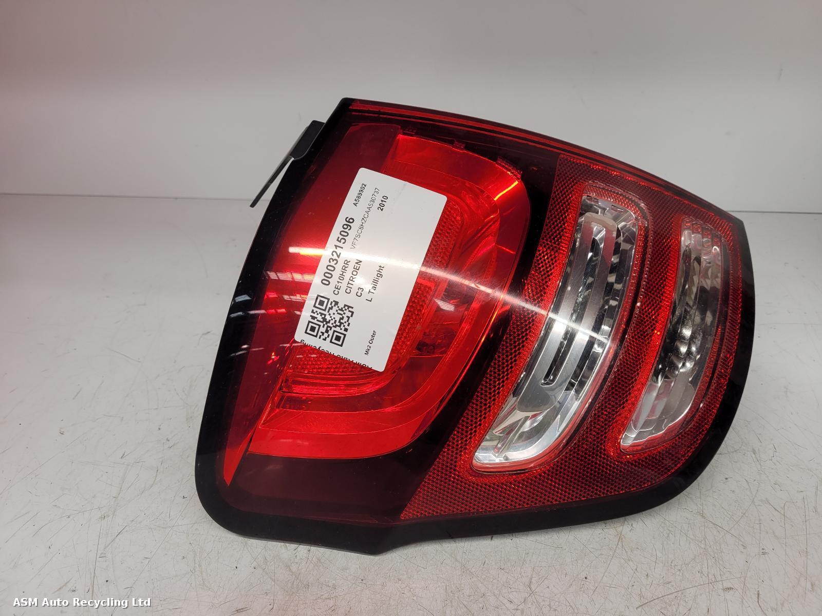 View Auto part L Taillight Citroen C3 2010