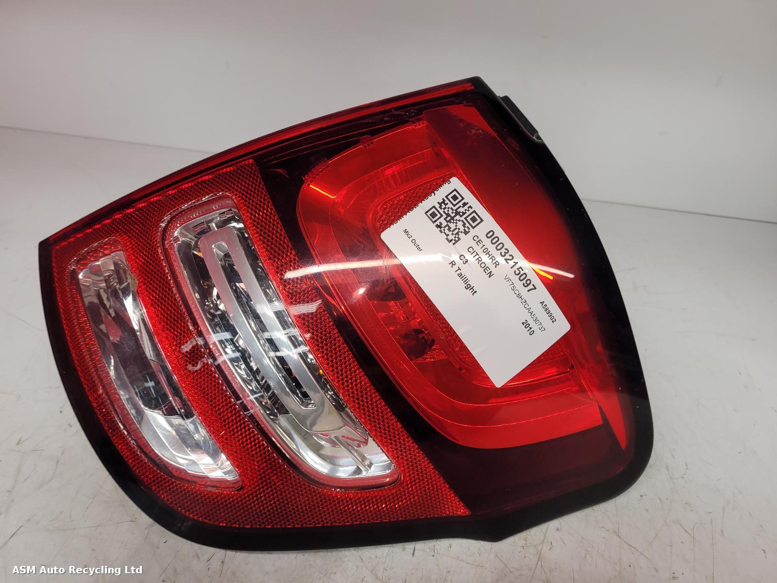 View Auto part R Taillight Citroen C3 2010