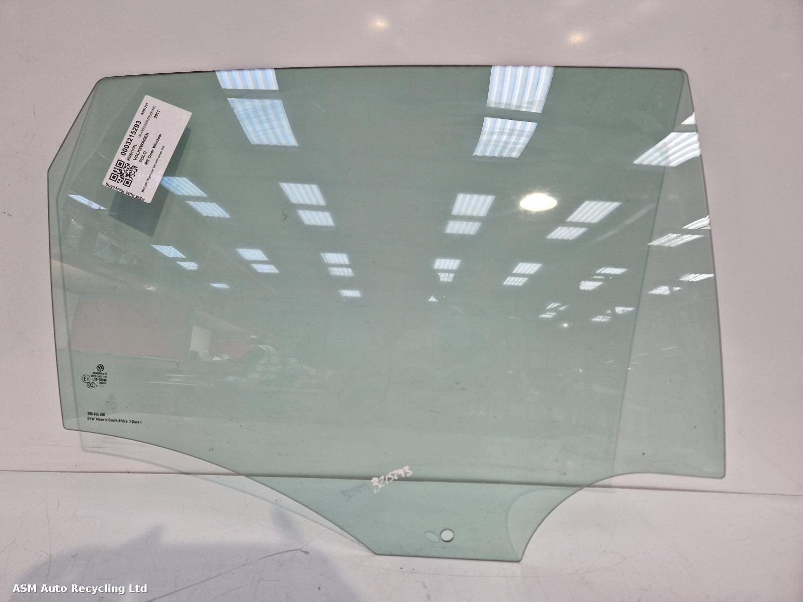 View Auto part RR Door Window Volkswagen Polo 2011